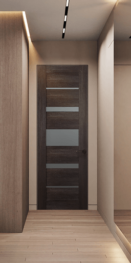 AVON 07-03 VETRO VERALINGA OAK INVISIBLE METAL FRAME BELLDINNI MODERN INTERIOR DOOR - 2