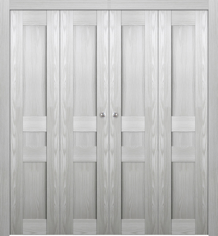 AVON 07 2R RIBEIRA ASH DOUBLE BI-FOLD BELLDINNI MODERN INTERIOR DOOR - 1