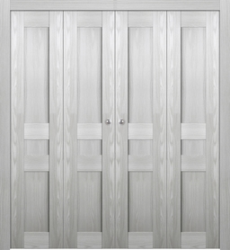 AVON 07 2R RIBEIRA ASH DOUBLE BI-FOLD BELLDINNI MODERN INTERIOR DOOR - 1