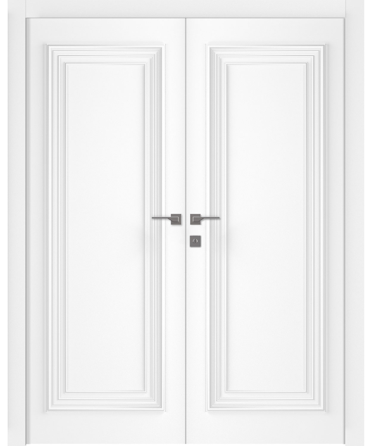 PALAZZO 1 POLAR WHITE DOUBLE BELLDINNI MODERN INTERIOR DOOR - 1