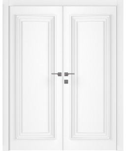 PALAZZO 1 POLAR WHITE DOUBLE BELLDINNI MODERN INTERIOR DOOR - 1