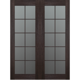 AVON 10 LITE VETRO VERALINGA OAK DOUBLE BELLDINNI MODERN INTERIOR DOOR - 2