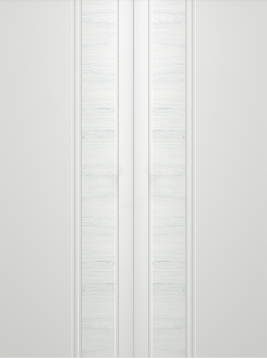 TWINWOOD 1 POLAR WHITE DOUBLE BARN BELLDINNI MODERN INTERIOR DOOR - 2