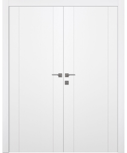 PALLADIO 2U BIANCO NOBLE DOUBLE BELLDINNI MODERN INTERIOR DOOR - 1