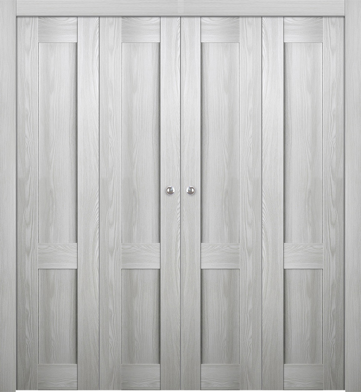 AVON 07 R RIBEIRA ASH DOUBLE BI-FOLD BELLDINNI MODERN INTERIOR DOOR - 1