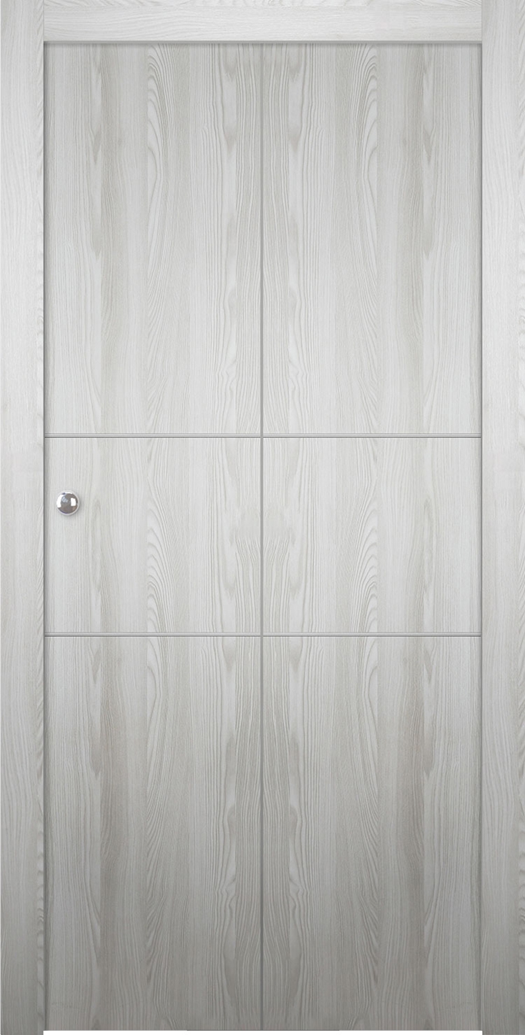 OPTIMA 2H RIBEIRA ASH BI-FOLD BELLDINNI MODERN INTERIOR DOOR - 1