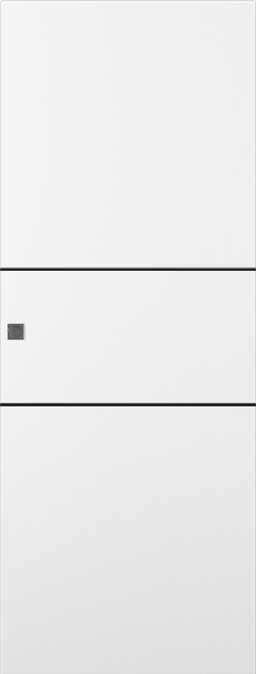 PALLADIO 2H BLACK BIANCO NOBLE MAGIC DOORS BELLDINNI MODERN INTERIOR DOOR - 1