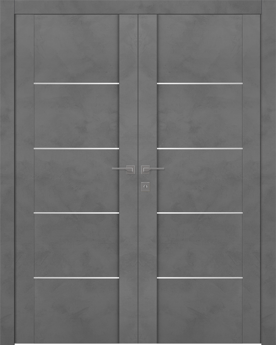 AVON 01 4H DARK URBAN DOUBLE BELLDINNI MODERN INTERIOR DOOR - 1