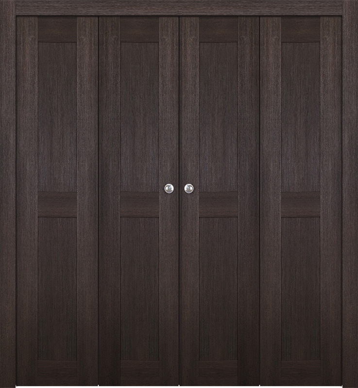 AVON 07 RN VERALINGA OAK DOUBLE BI-FOLD BELLDINNI MODERN INTERIOR DOOR - 1