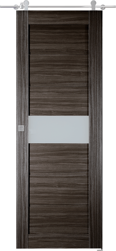 EDNA VETRO GRAY OAK BARN BELLDINNI MODERN INTERIOR DOOR - 1