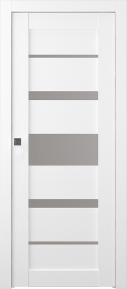 KINA VETRO BIANCO NOBLE POCKET DOORS BELLDINNI MODERN INTERIOR DOOR - 1