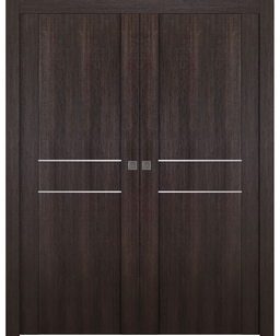 AVON 01 2HN VERALINGA OAK DOUBLE POCKET DOORS BELLDINNI MODERN INTERIOR DOOR - 1