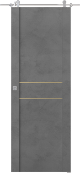 AVON 01 2HN GOLD DARK URBAN BARN BELLDINNI MODERN INTERIOR DOOR - 1