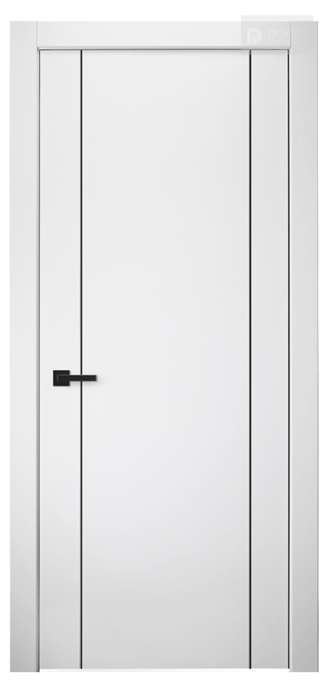 OPTIMA 2U BLACK SNOW WHITE SWING DOORS BELLDINNI MODERN INTERIOR DOOR - 1