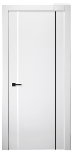 OPTIMA 2U BLACK SNOW WHITE SWING DOORS BELLDINNI MODERN INTERIOR DOOR - 1