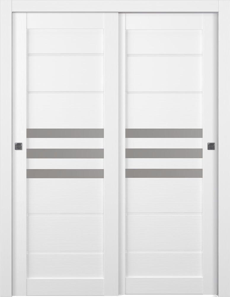 DOME VETRO BIANCO NOBLE BYPASS BELLDINNI MODERN INTERIOR DOOR - 1