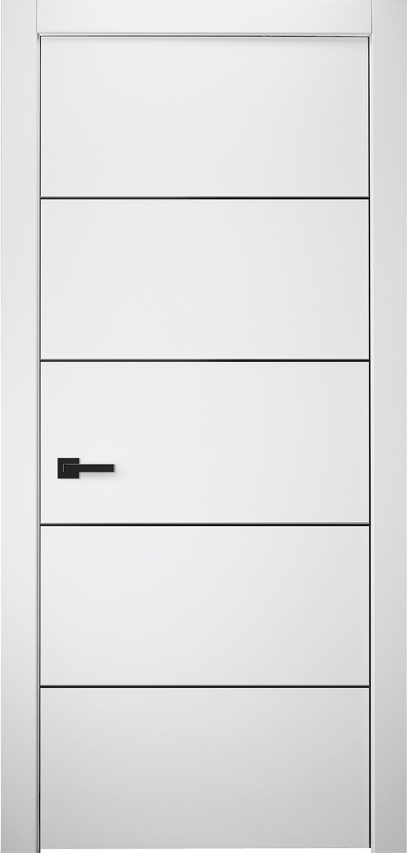 SMART PRO 4H BLACK POLAR WHITE SWING DOORS BELLDINNI MODERN INTERIOR DOOR - 1