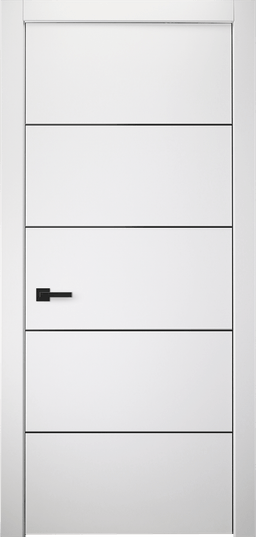 SMART PRO 4H BLACK POLAR WHITE SWING DOORS BELLDINNI MODERN INTERIOR DOOR - 1