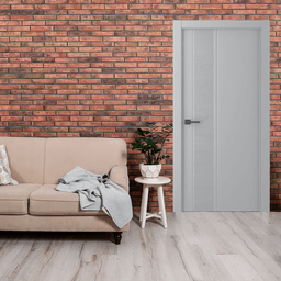 TWINWOOD 1 LIGHT GREY SWING BELLDINNI MODERN INTERIOR DOOR - 2