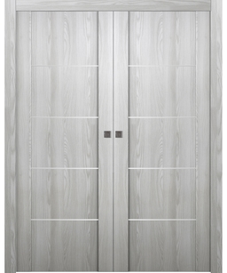 AVON 01 4H RIBEIRA ASH DOUBLE POCKET DOORS BELLDINNI MODERN INTERIOR DOOR - 1