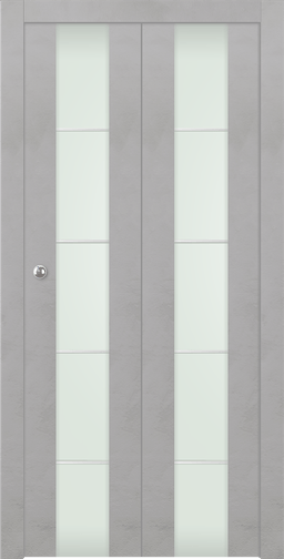 AVON 202 4H VETRO LIGHT URBAN BI-FOLD DOORS BELLDINNI MODERN INTERIOR DOOR - 1