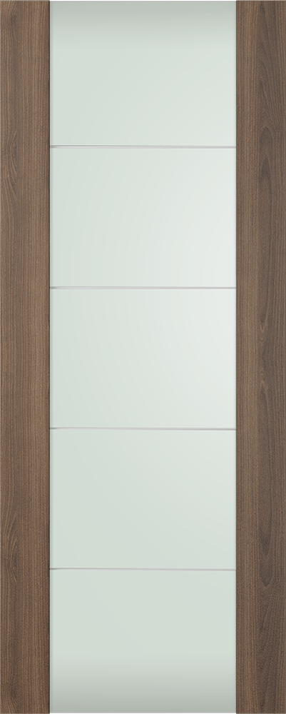 AVON 202 4H VETRO PECAN NUTWOOD SWING DOORS BELLDINNI MODERN INTERIOR DOOR - 5