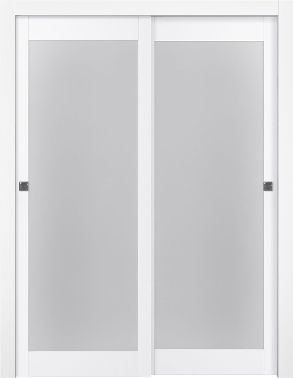 PALLADIO 207 VETRO BIANCO NOBLE BYPASS BELLDINNI MODERN INTERIOR DOOR - 1
