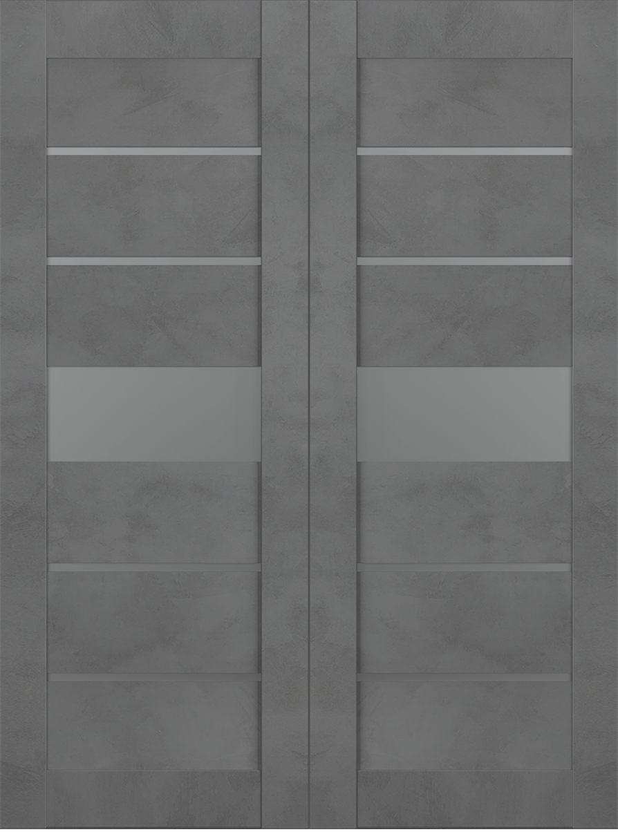 AVON 07-06 VETRO DARK URBAN DOUBLE BELLDINNI MODERN INTERIOR DOOR - 2