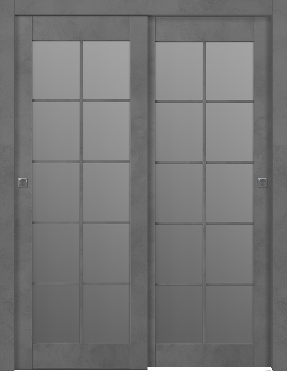 AVON 10 LITE VETRO DARK URBAN BYPASS BELLDINNI MODERN INTERIOR DOOR - 1