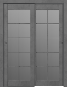 AVON 10 LITE VETRO DARK URBAN BYPASS BELLDINNI MODERN INTERIOR DOOR - 1