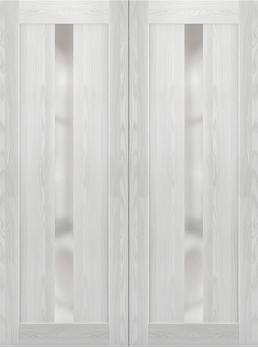 AVON 101 VETRO RIBEIRA ASH DOUBLE BARN DOORS BELLDINNI MODERN INTERIOR DOOR - 2