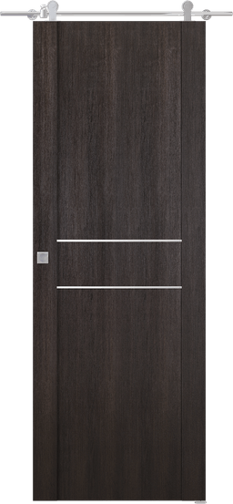AVON 01 2HN VERALINGA OAK DOUBLE BARN BELLDINNI MODERN INTERIOR DOOR - 1