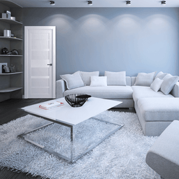 KINA VETRO BIANCO NOBLE BARN DOORS BELLDINNI MODERN INTERIOR DOOR - 2