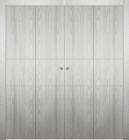 OPTIMA 2H RIBEIRA ASH DOUBLE BI-FOLD BELLDINNI MODERN INTERIOR DOOR - 1