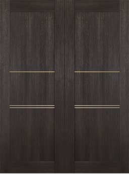 AVON 07 3H GOLD VERALINGA OAK DOUBLE INVISIBLE METAL FRAME BELLDINNI MODERN INTERIOR DOOR - 2