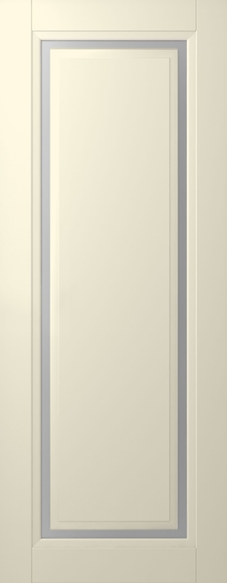 AURUM 1 VETRO IVORY SLAB BELLDINNI MODERN INTERIOR DOOR - 1