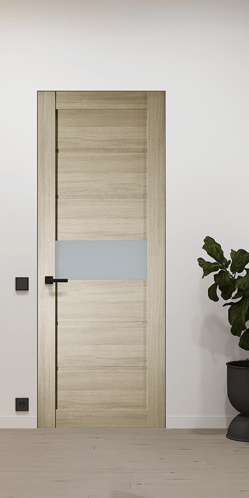 EDNA VETRO SHAMBOR INVISIBLE METAL FRAME BELLDINNI MODERN INTERIOR DOOR - 2