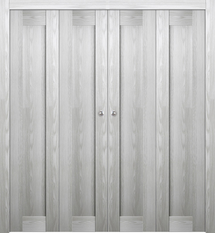 AVON 07 RIBEIRA ASH DOUBLE BI-FOLD BELLDINNI MODERN INTERIOR DOOR - 1