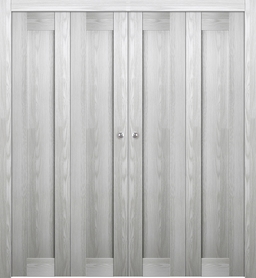 AVON 07 RIBEIRA ASH DOUBLE BI-FOLD BELLDINNI MODERN INTERIOR DOOR - 1