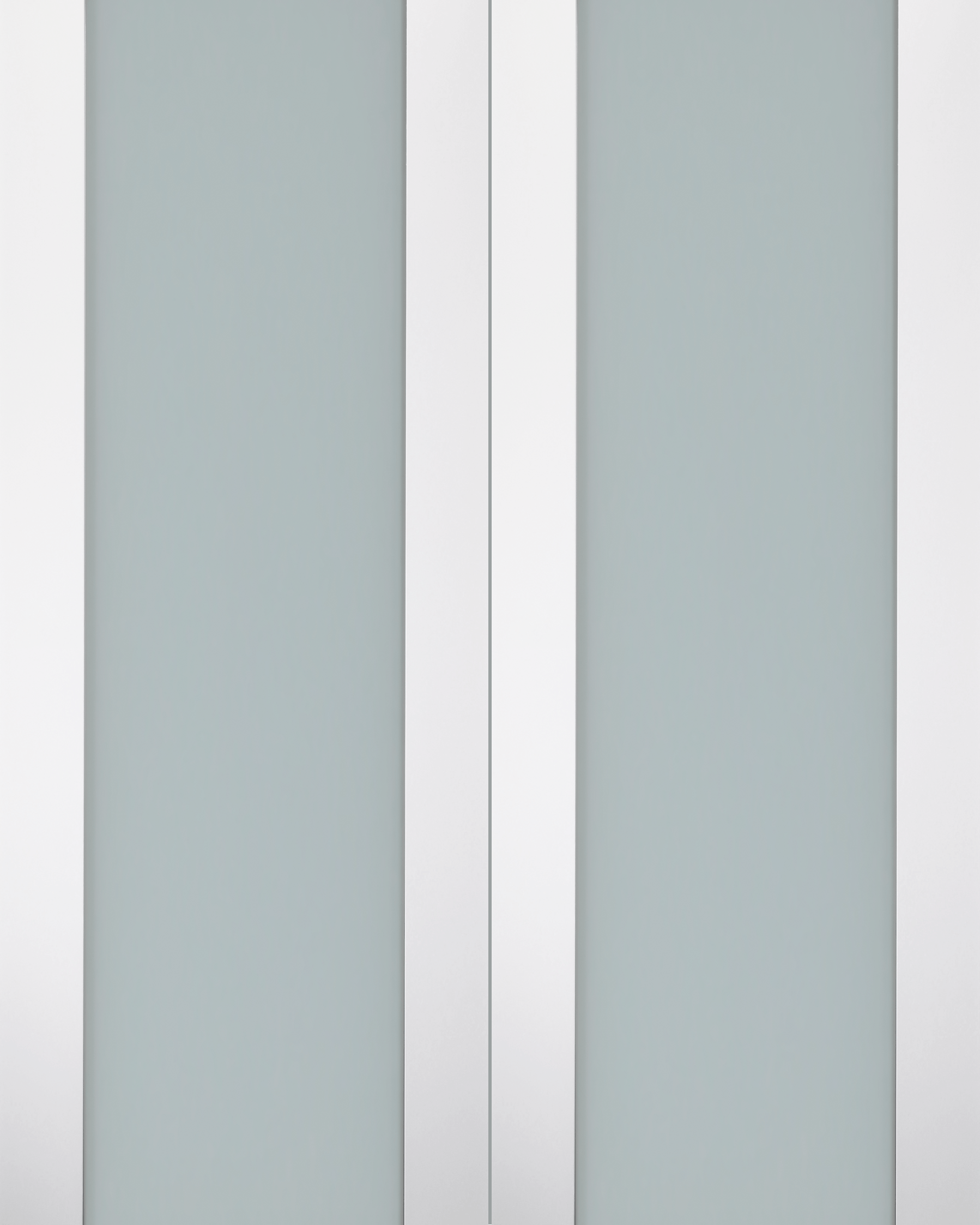SMART PRO H3G VETRO POLAR WHITE DOUBLE BARN BELLDINNI MODERN INTERIOR DOOR - 2