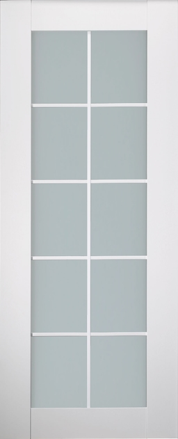 SMART PRO 10 LITE VETRO POLAR WHITE SLAB BELLDINNI MODERN INTERIOR DOOR - 2