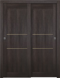 AVON 07 2H GOLD VERALINGA OAK BYPASS BELLDINNI MODERN INTERIOR DOOR - 1