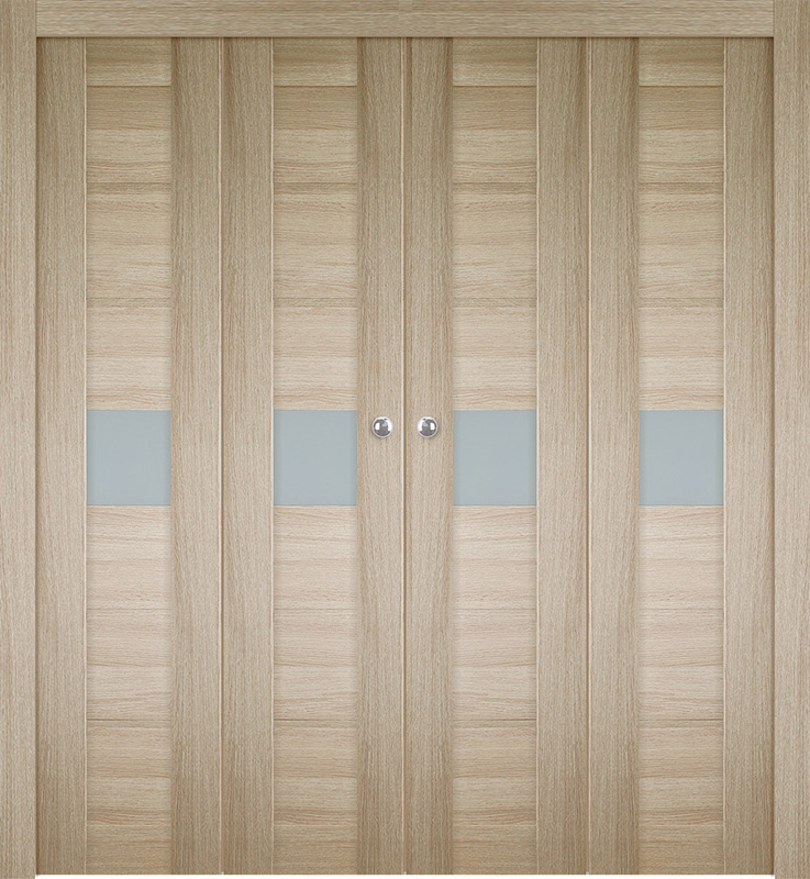 EDNA VETRO SHAMBOR DOUBLE BI-FOLD BELLDINNI MODERN INTERIOR DOOR - 1