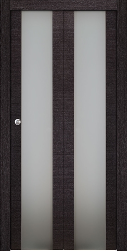 AVANTI 202 VETRO BLACK APRICOT BI-FOLD BELLDINNI MODERN INTERIOR DOOR - 1