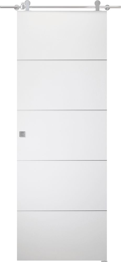 SMART PRO 4H POLAR WHITE BARN BELLDINNI MODERN INTERIOR DOOR - 1