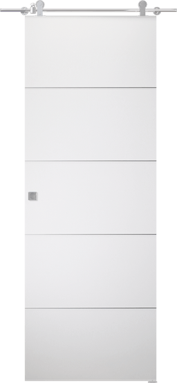 SMART PRO 4H POLAR WHITE BARN BELLDINNI MODERN INTERIOR DOOR - 1