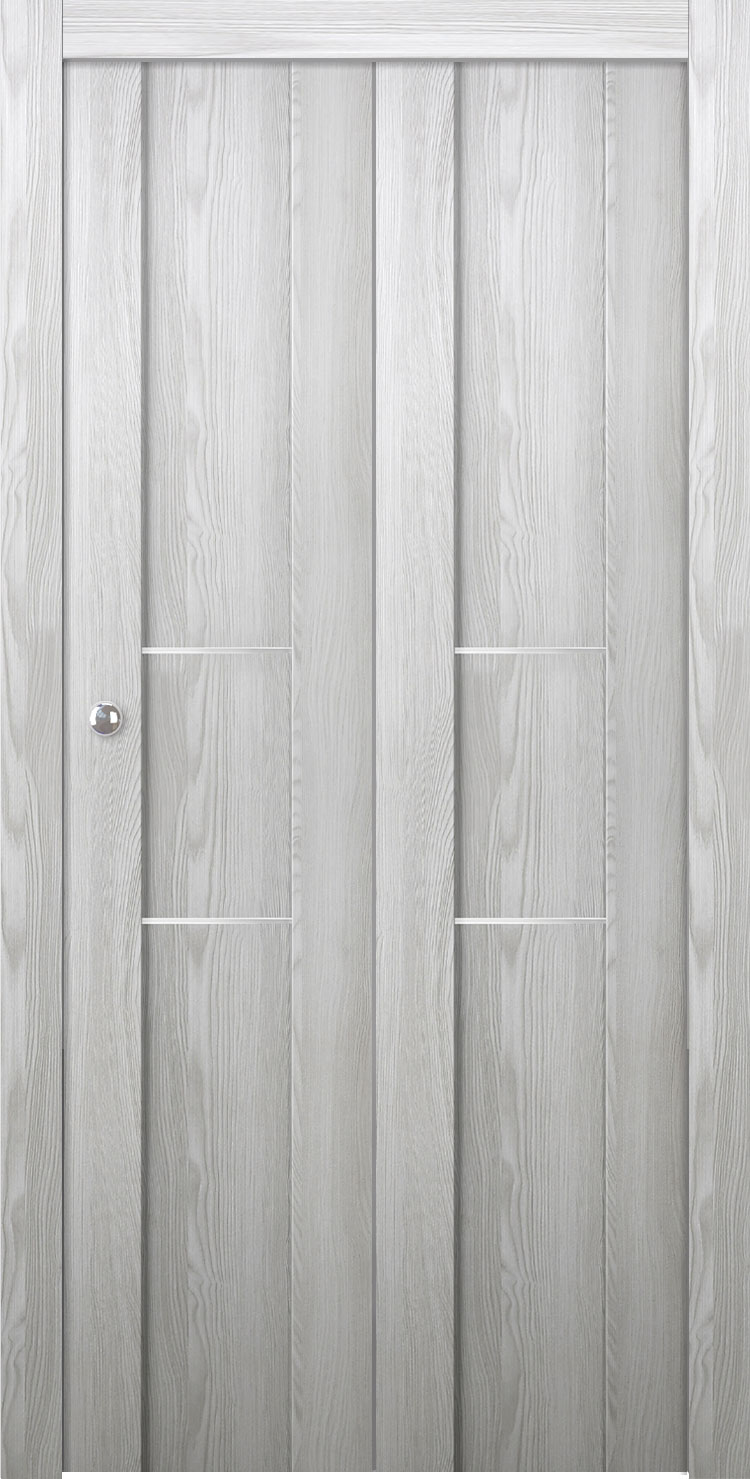 AVON 01 2H RIBEIRA ASH BI-FOLD BELLDINNI MODERN INTERIOR DOOR - 1