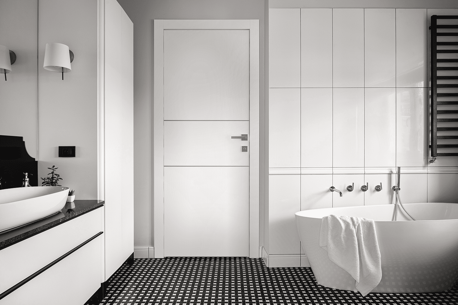 SMART PRO 2H POLAR WHITE INVISIBLE METAL FRAME BELLDINNI MODERN INTERIOR DOOR - 3