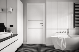 SMART PRO 2H POLAR WHITE INVISIBLE METAL FRAME BELLDINNI MODERN INTERIOR DOOR - 3