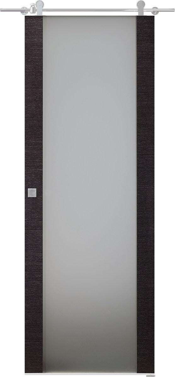 AVANTI 202 VETRO BLACK APRICOT DOUBLE BARN BELLDINNI MODERN INTERIOR DOOR - 1